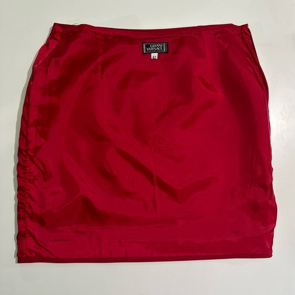 90s Vintage Versace Couture Fully Lined Wool Mini - Picture 4 of 6